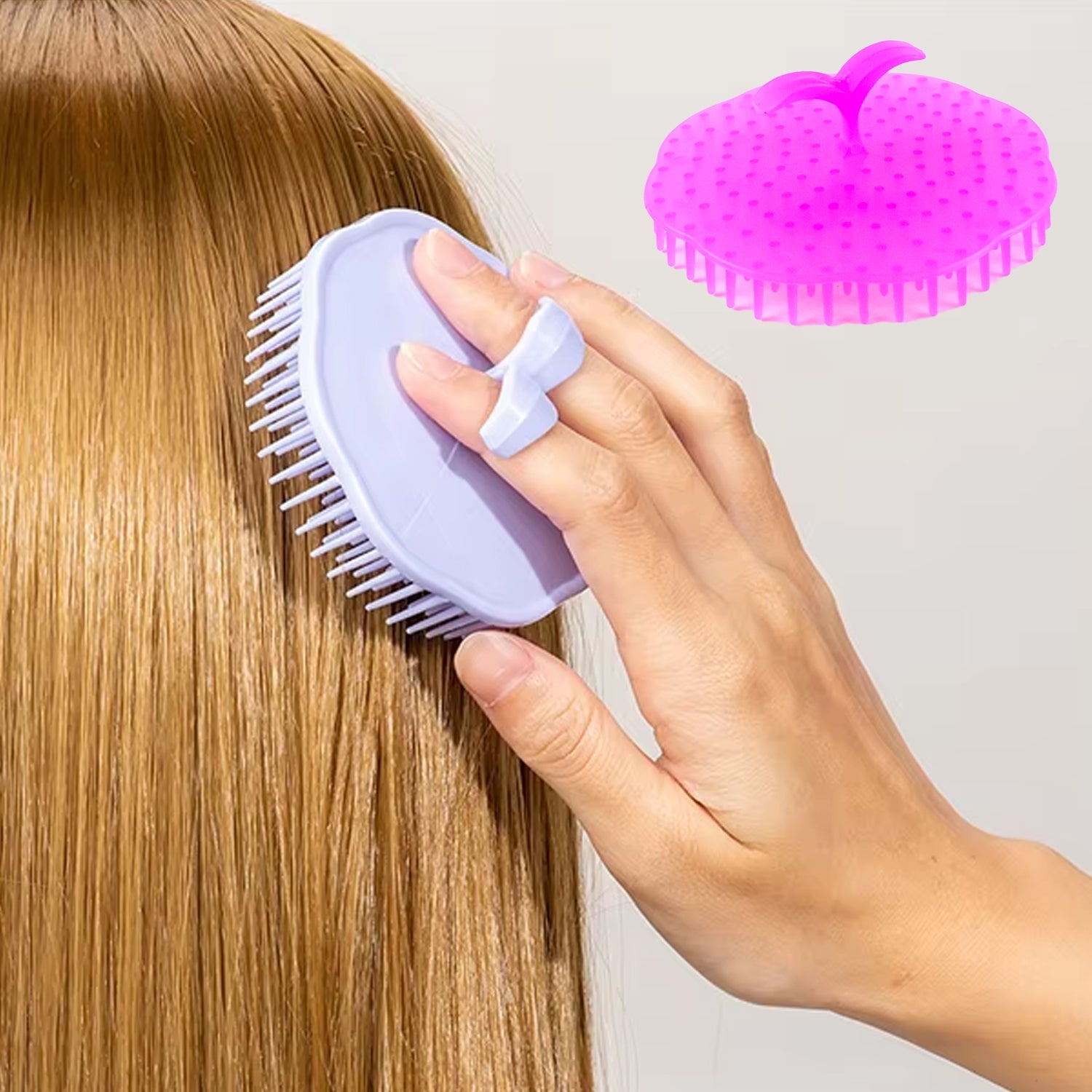 Ergonomic Plastic Scalp Massager Shampoo Brush (1 Pc) Ergonomic Plastic Scalp Massager Shampoo Brush (1 Pc)